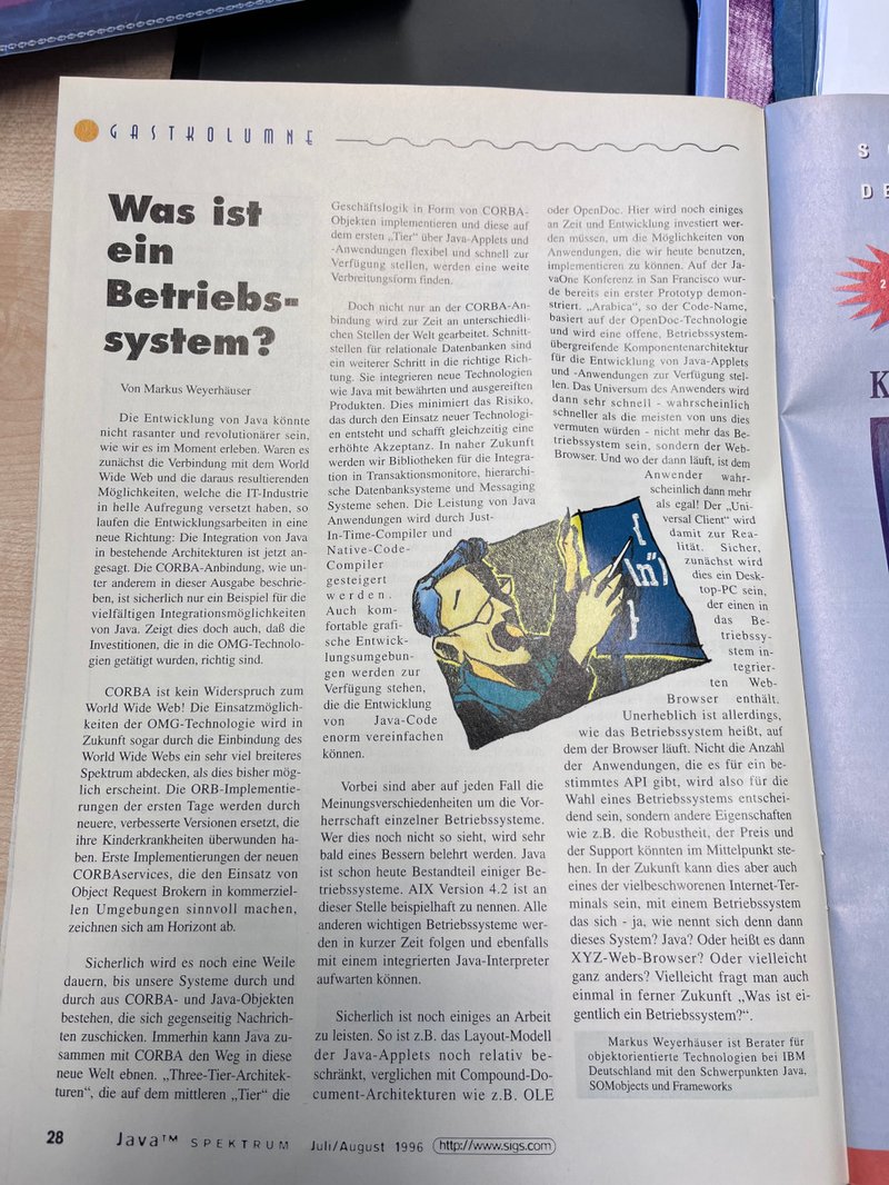 Was ist ein Betriebssystem – eine Retrospektive 1996