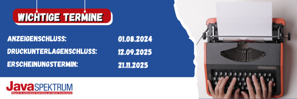 Call for article JavaSPEKTRUM 6/2025