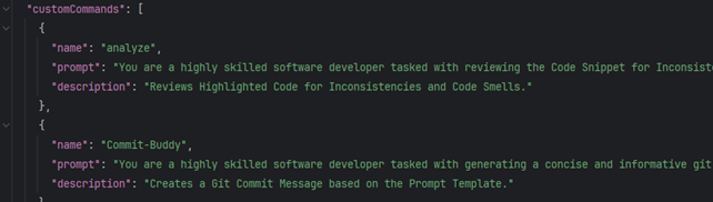 Custom Commands ermöglichen standardisierte Workflows