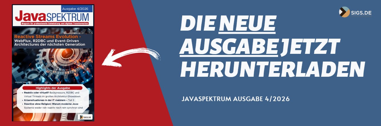 Banner JavaSPEKTRUM Ausgabe 4/26