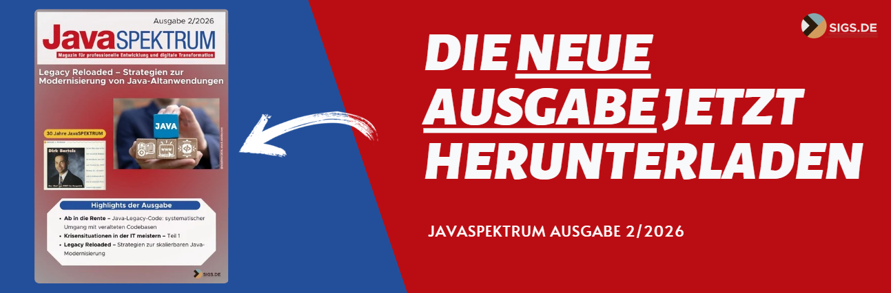 Banner Download Java Spektrum neue Ausgabe 2/26